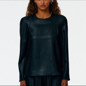Tibi Celia Drape Sculpted Top • 10